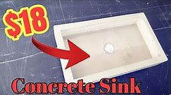DIY Concrete Sink for only $18