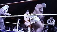 "The Big Cat" Ernie Ladd Vs Hacksaw Butch Reed Mid South Wrestling 1984