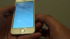iPhone 5S: Error Failed Unable to Complete Touch ID Setup