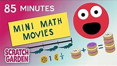 Mini Math Movies Compilation! | Math Video Collection | Scratch Garden