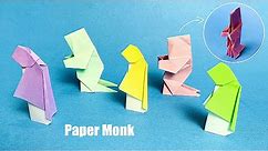 【ORIGAMIN CHINESE STYLE】3d Origami Person (Monk) | How to Make Paper People Easy Paper Human Figure