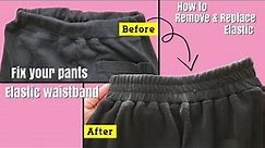 DIY Replacing the Elastic Waistband in Pants | How to Sew an Elastic Waistband on Pants and Shorts