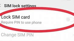How To Disable SIM Lock Password In Android || how to #howto