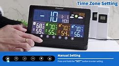 How to Set Geevon 22146 Atomic Clock Weather Station