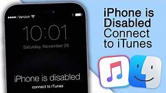 iPhone is Disabled Connect to iTunes? [2 Methods]