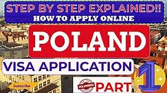 Poland Embassy Appointment Process Part-1 l How to register on Embassy Website How to fill up form