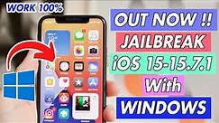 How to Jailbreak iOS 15-15.7.1 With Windows (Work 100%)