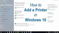 How to Add a Printer in Windows 10 | NETVN