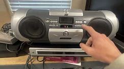 JVC RV B55 CD Player Boombox CD & Radio Run Cassette Player; Tested