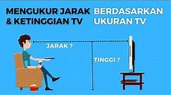STANDAR JARAK TV DAN TINGGI TV DI DINDING - BERDASARKAN UKURAN TV