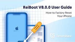 ReiBoot User Guide: How to Factory Reset Your iPhone - 2021 Update