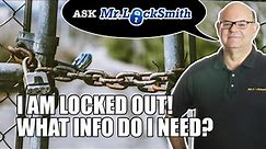 Ask Mr Locksmith: I'm Locked Out, What Do I Do?