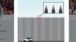 Trump unveils new border barrier (with spikes)