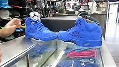 Nike Air Jordan - Blue Suede 5's, at Street Gear Hempstead NY