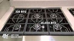 Wolf 36 Stainless Steel Gas Rangetop - SRT366 Features