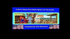 Ken Masters - Youtube Thumbnail - Fast Flashing Colours - With Flying Flags - Spinning 3D - Animated