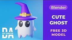 Ghost –Blender tutorial (FREE 3D MODEL)