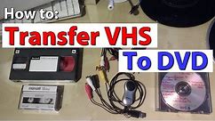 How to convert VHS tapes to DVD