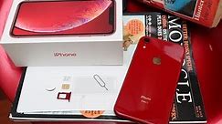 red iPhone XR unboxing (dual sim edition from Hong Kong)