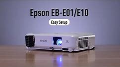 Epson EB-E01 projector unboxing😱!!How to install epson projector step by step#review