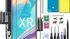 for iPhone XR Screen Replacement,LCD Display Touch Screen Assembly,Compatible with iPhone XR Screen Replacement 6.1 inch (Model A1984, A2105, A2106, A2108) with Screen Protector and Repair Tools