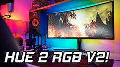 COMPLETE YOUR RGB GAMING SETUP! 😵 NZXT Hue 2 V2 Ambient RGB Review!