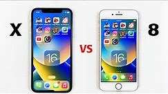 iPhone X vs iPhone 8 SPEED TEST After iOS 16 | Which Should You Buy in 2022?