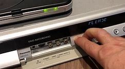 How to reset Panasonic DVD Recorder to factory settings - DMR-ES15 and others