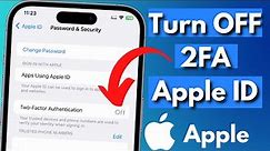 How to Turn Off Two-Factor Authentication For Your Apple ID on iPhone