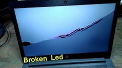 How to fix a broken HP laptop screen || Replace Laptop Screen || HP Laptop LED Cracked PK Expert
