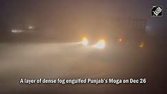 Punjab: Dense fog envelopes parts of Moga, reduces visibility