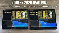 2018 vs 2020 iPad Pro Comparison | Video Editing Render Speed Comparison