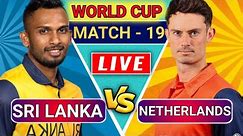 Live: SL Vs NED, ICC World Cup | Live Match Score | Sri Lanka Vs Netherlands | 2nd Innings