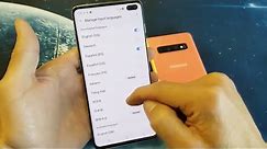Galaxy S10, S10+, S10E: How to Switch / Add More Languages to Keyboard