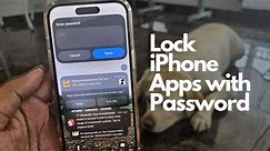 How to Lock Any App on iPhone using Password in 2024: Easy Tutorial