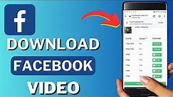 How to Download Facebook Video on iPhone & Android