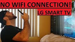 LG Smart TV WIFI Connection Issues (SOLVED)