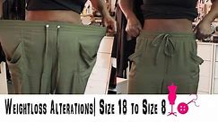 How to Alter a Size 18 Pants to a Size 8 (Weightloss Alterations)