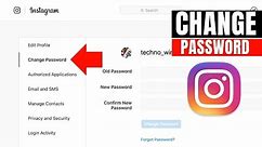 How to Change Instagram Password in PC