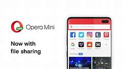 Opera Mini now with sharing files offline | Opera Mini | Mobile browser