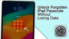 How to Unlock iPad if Forgot Password Without Losing Data! [2 Methods]