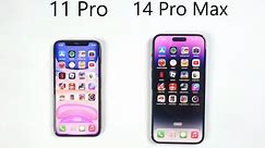 iPhone 11 Pro vs iPhone 14 Pro Max - SPEED TEST