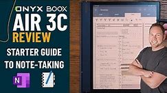 Starter Guide to using Onyx Boox Note Air 3C for Note-Taking App | OneNote | Penly
