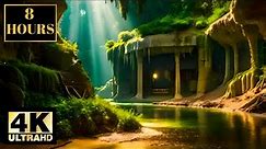 Amazing Forest Nature Water Wallpaper Screensaver Background 4K 8 HOURS Relaxing Nature Music Sleep