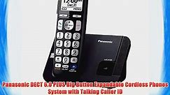 Panasonic DECT 6.0 PLUS Big Button Expandable Cordless Phones System with Talking Caller ID