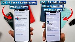 iOS 16 Public Beta How to install? | iOS 16 Beta 3 What's New? | iOS 16 Dev beta to Public beta