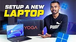 How to Setup a New Laptop? Step-by-Step Detailed Video 2024⚡Setup Your Windows 11 Laptop Like A Pro