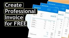 How to Create Clean and Professional Invoice for FREE | Google Docs Invoice template
