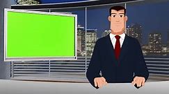 Animated News Anchor Charcater on Make a GIF