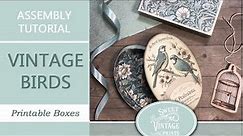 Vintage Birds Boxes | Tutorial | Junk Journal Printables from Sweet Vintage Prints